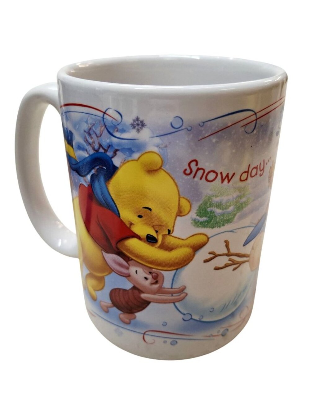 Disney Winnie The Pooh Snow Day Ceramic Coffee Mug with Tigger Eeyore Piglet 11